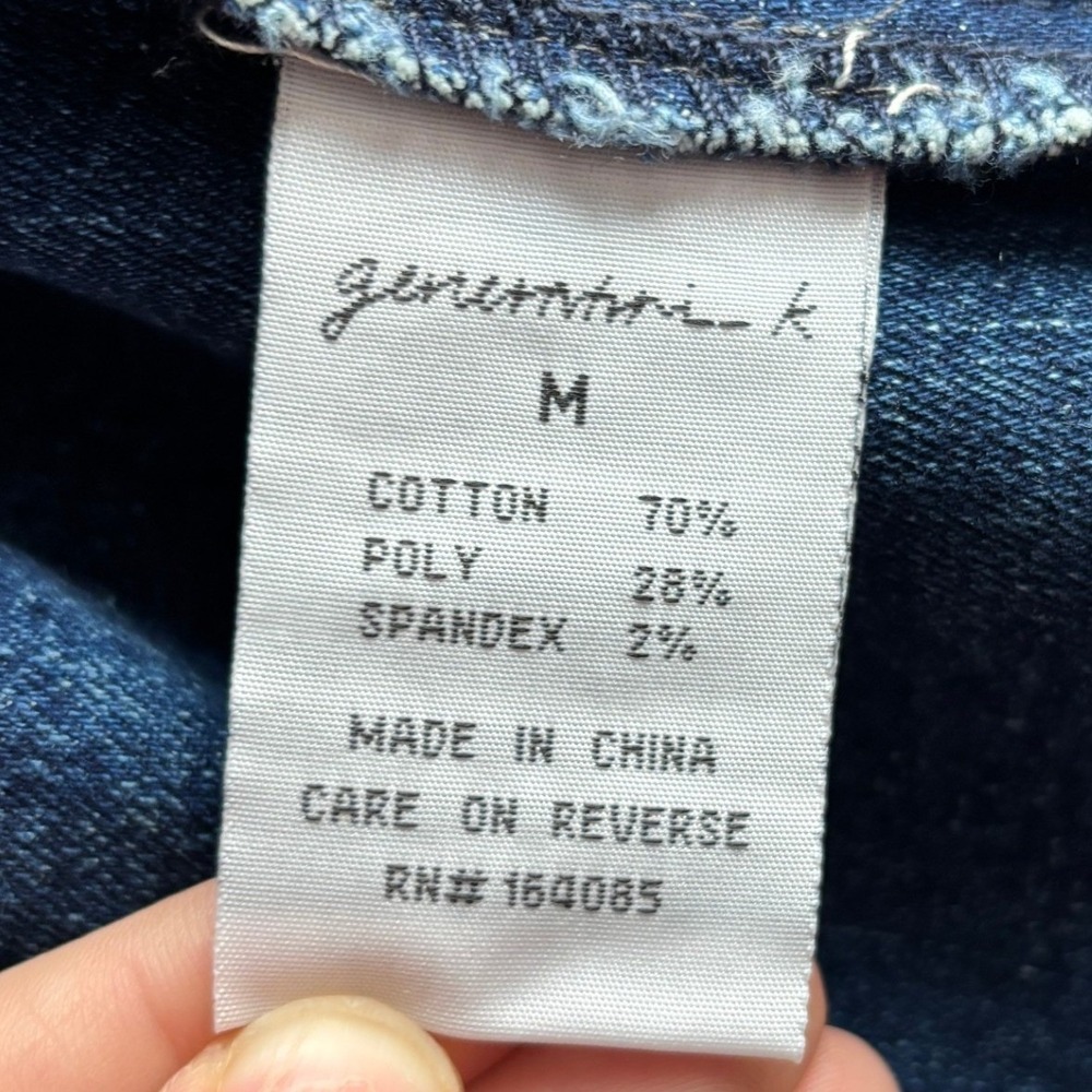 Ntmb Styled Women's Patchwork Denim Jacket Acid W… - image 8